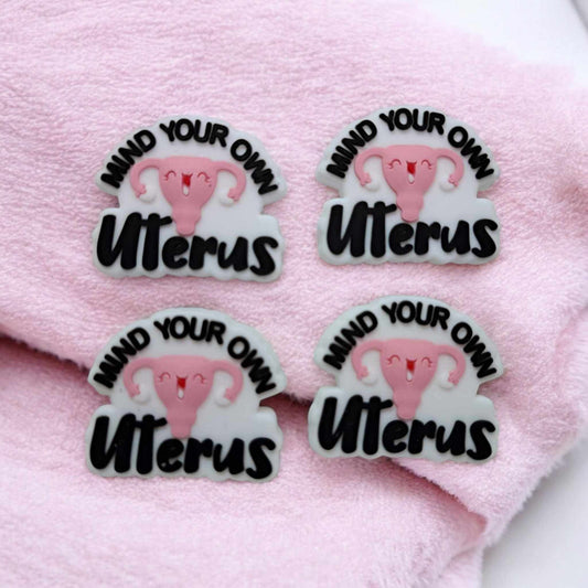 Mind Your Own Uterus Silicone Focal Bead