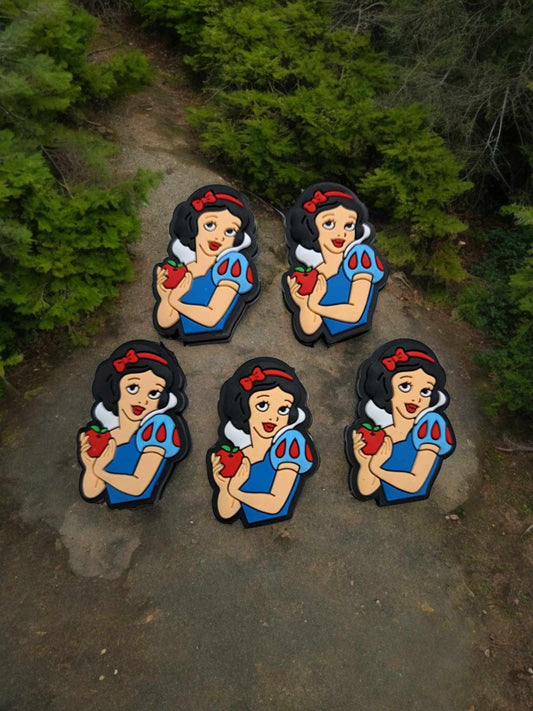 Snow White with Apple: Upper Body Silicone Focal Bead - 0884