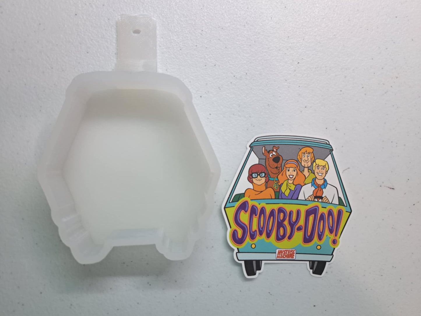 Scooby Doo and Friends Mystery Machine Cardstock Silicone Mold, Aroma Bead Molds, Car Freshener Mold, Premium Cardstock Images