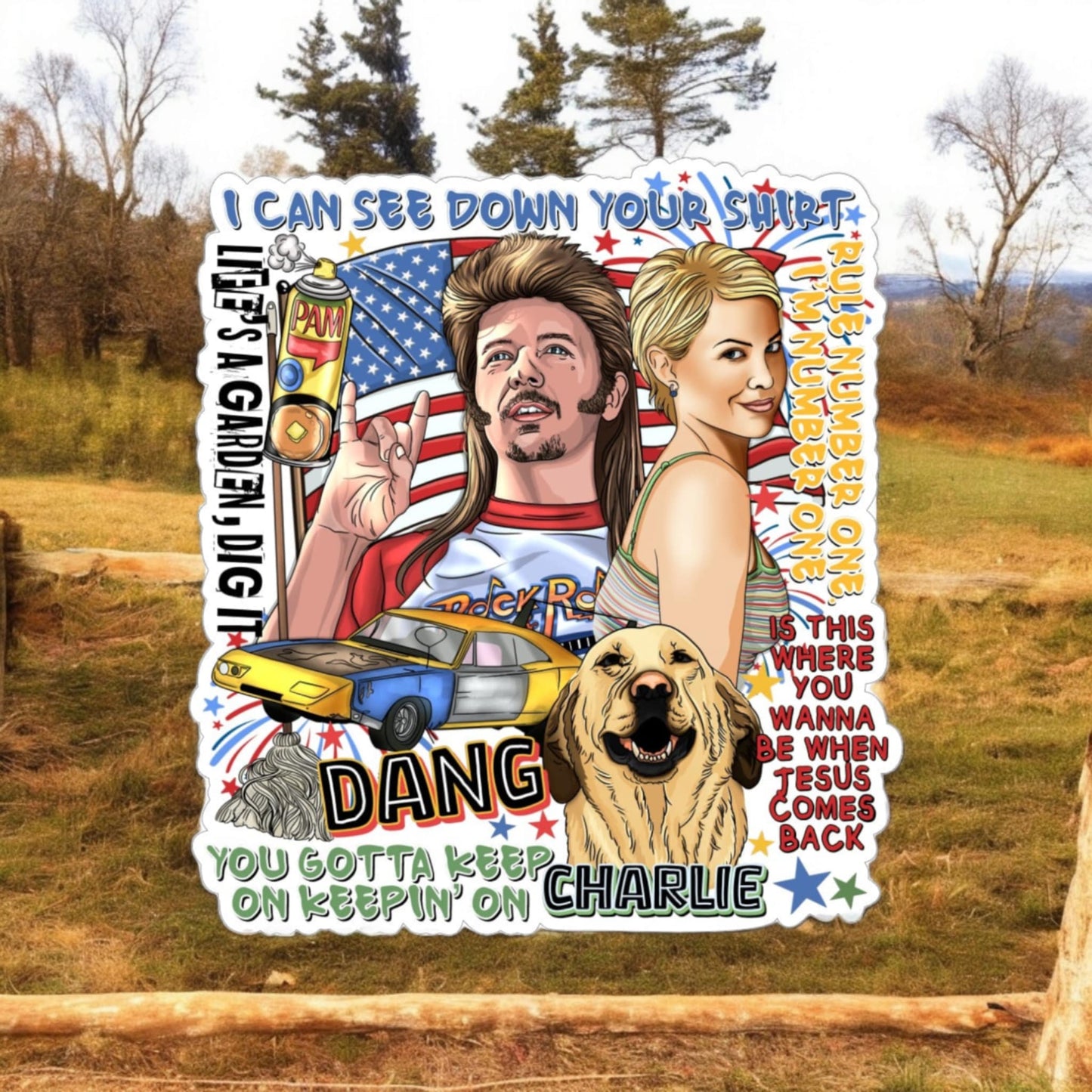 Joe Dirt: You Gotta Keep On Keepin' On - Movie Inspired Silicone Mold, Aroma Bead Molds, Car Freshener Mold, Premium Cardstock Images