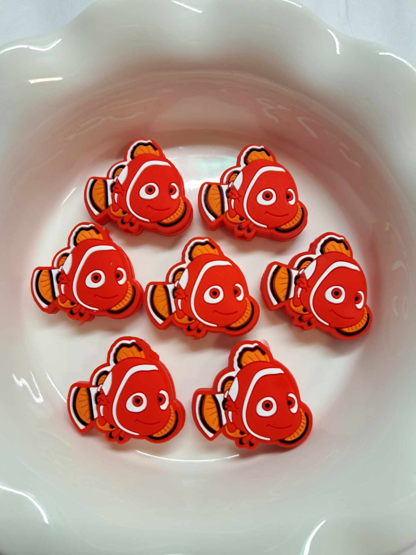 Nemo Clownfish: Finding Nemo Inspired Silicone Focal Bead - 0478