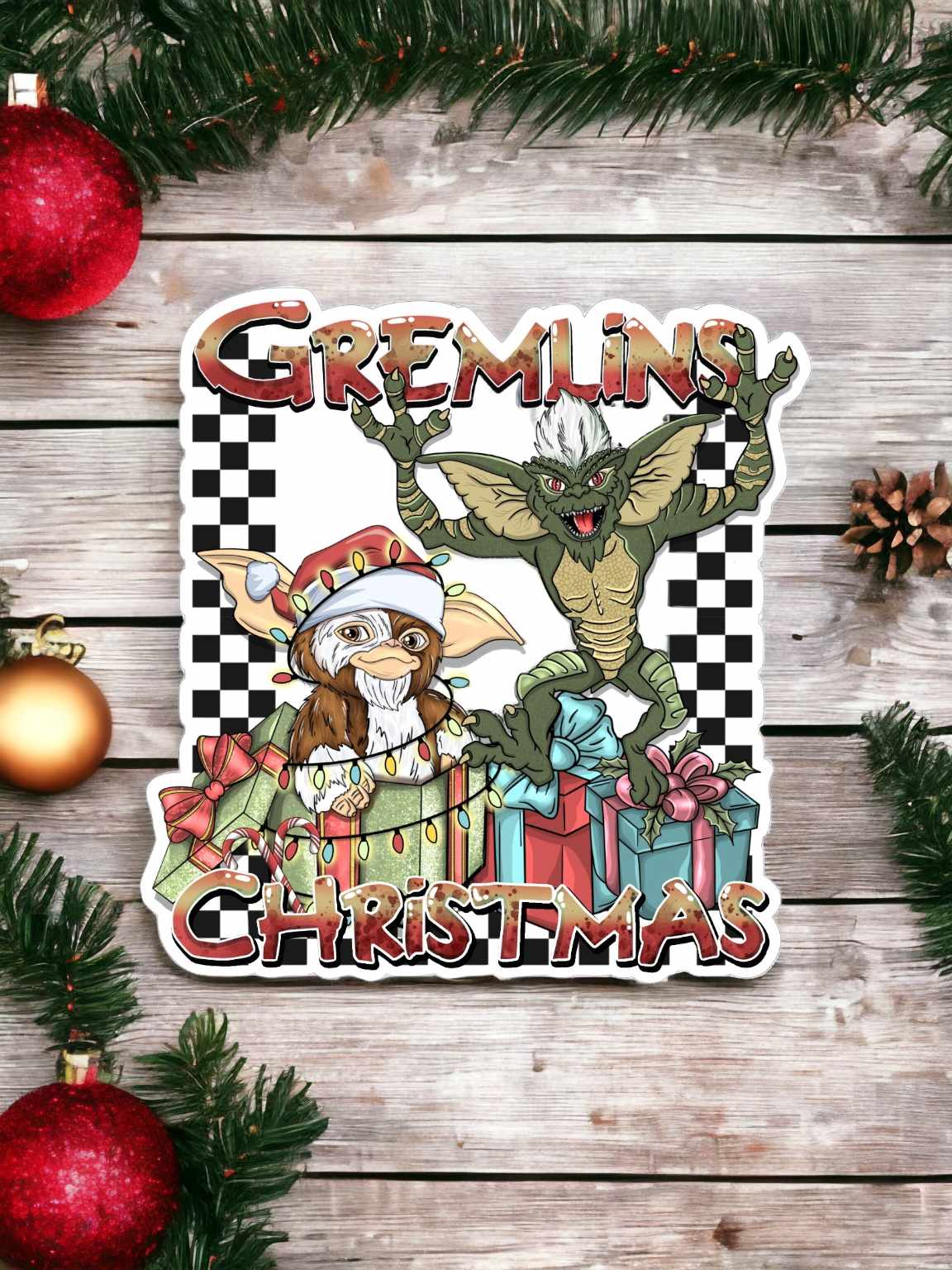 Gremlins Christmas Cardstock Silicone Mold, Aroma Bead Molds, Car freshies, Car Freshener Mold, Premium Cardstock Images