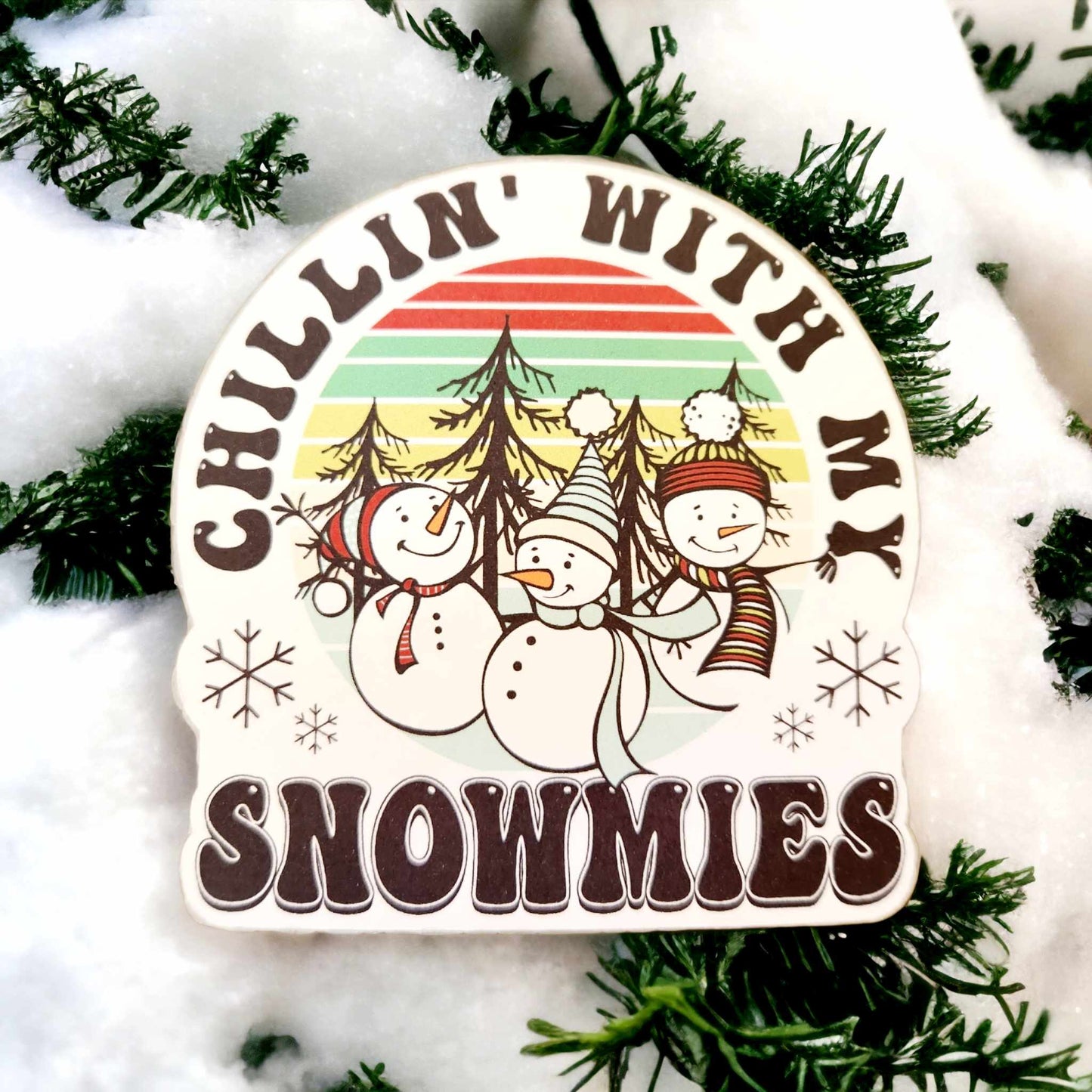 Chillin with My Snowmies: Snowmen Multicolor Cardstock Silicone Mold, Aroma Bead Molds, Car Freshener Mold