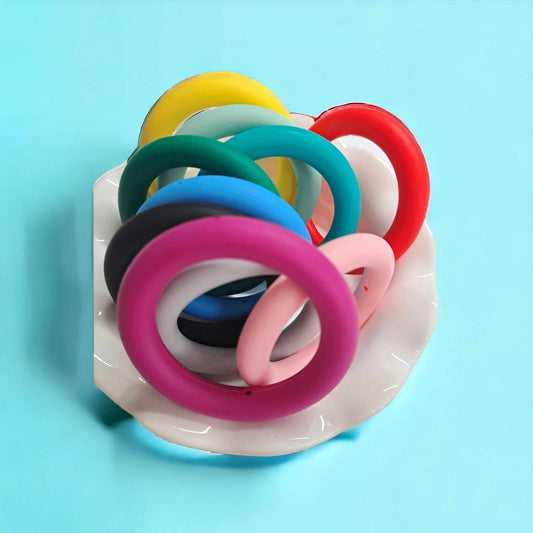 Circle Silicone Spacer 47mm Bead - 0134