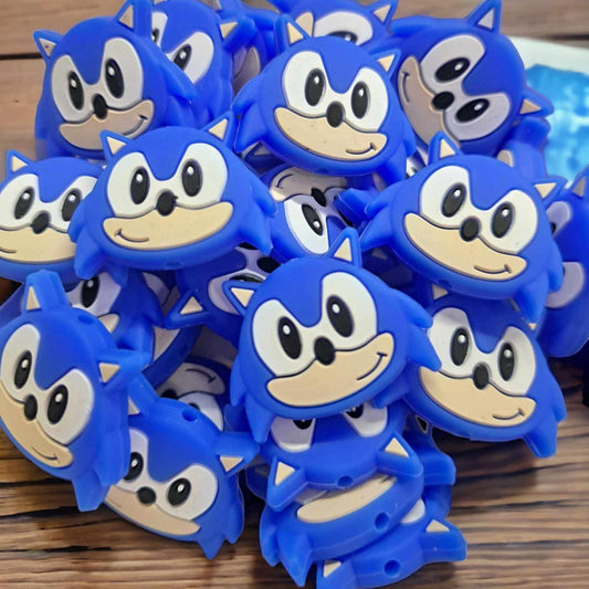 Sonic the Hedgehog - Movie/Game Inspired Silicone Focal Bead - 0059