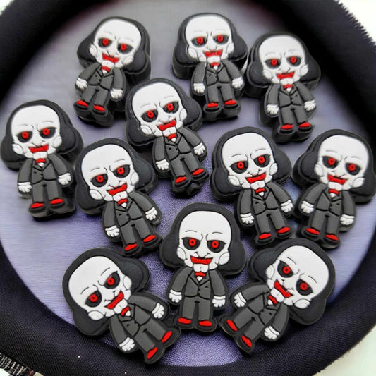 Jigsaw/Billy/Halloween/Horror Movie Silicone Focal Bead - 0003