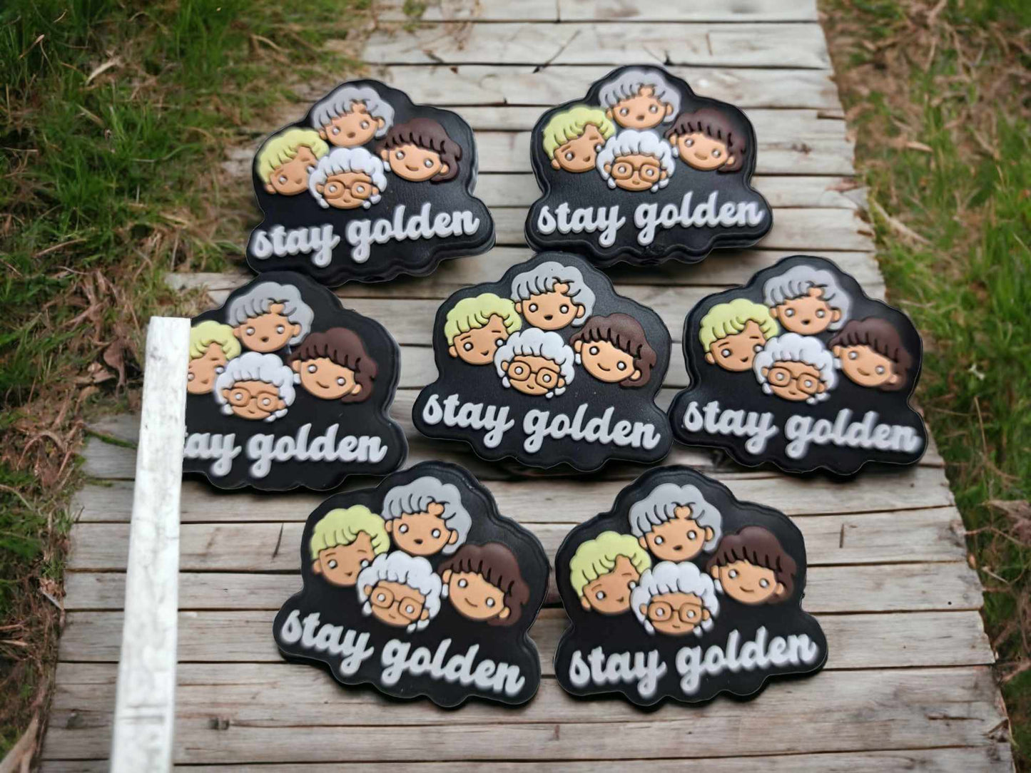 Stay Golden: TV Show Inspired Silicone Focal Bead - 0308