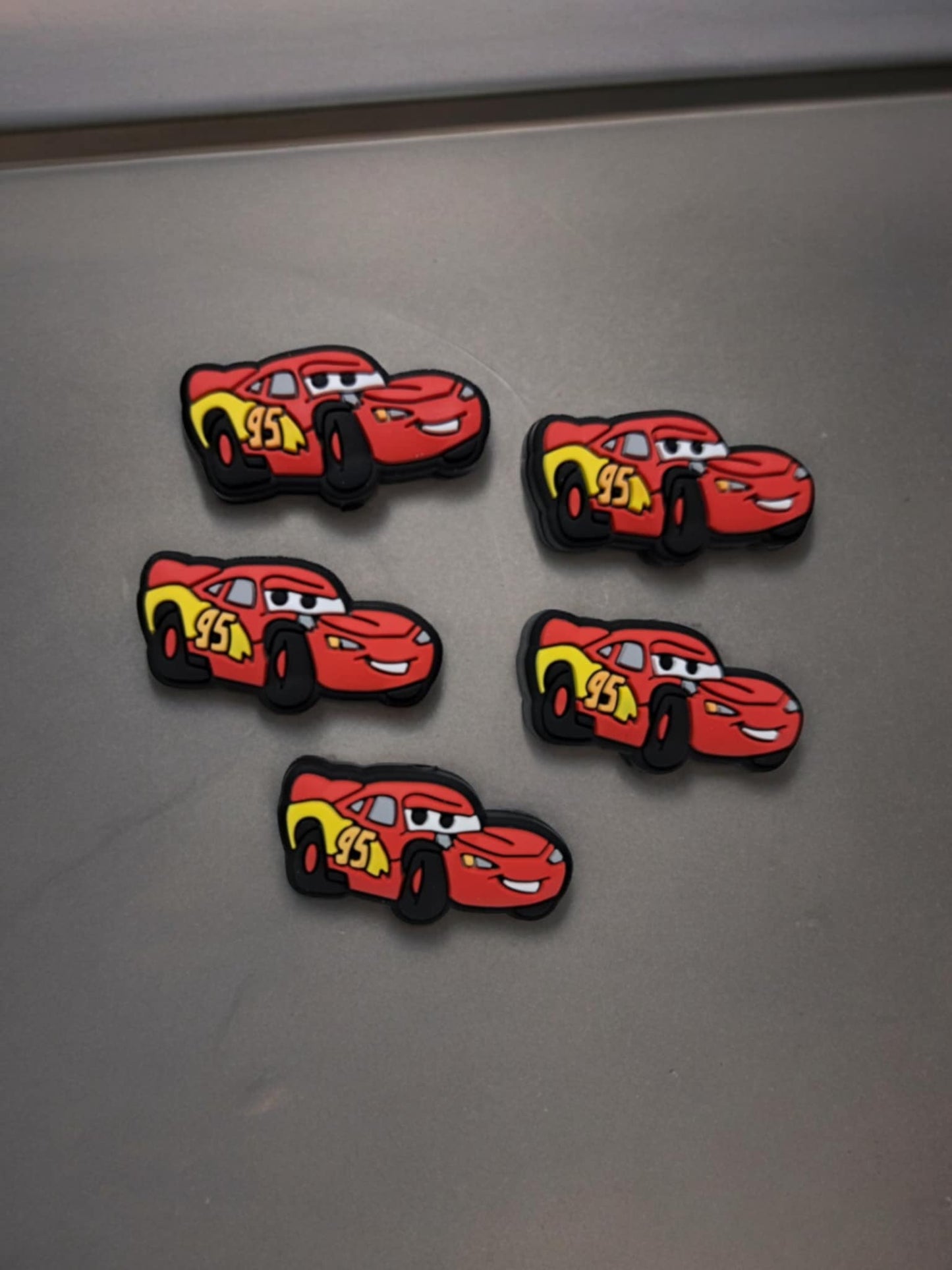 Lightning McQueen Red Car 95 Silicone Focal Bead - 1331