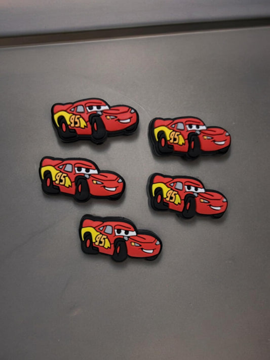 Lightning McQueen Red Car 95 Silicone Focal Bead - 1331