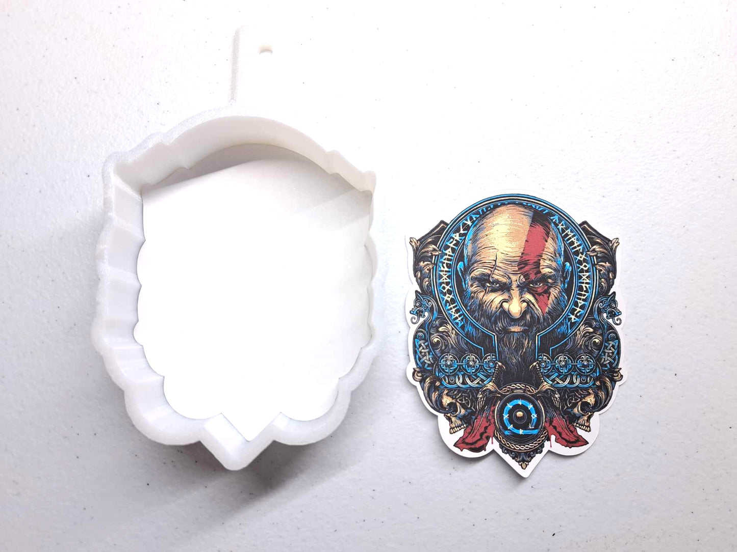 God of War: Ragnarok gaming Silicone Mold, Aroma Bead Molds, Car Freshener Mold