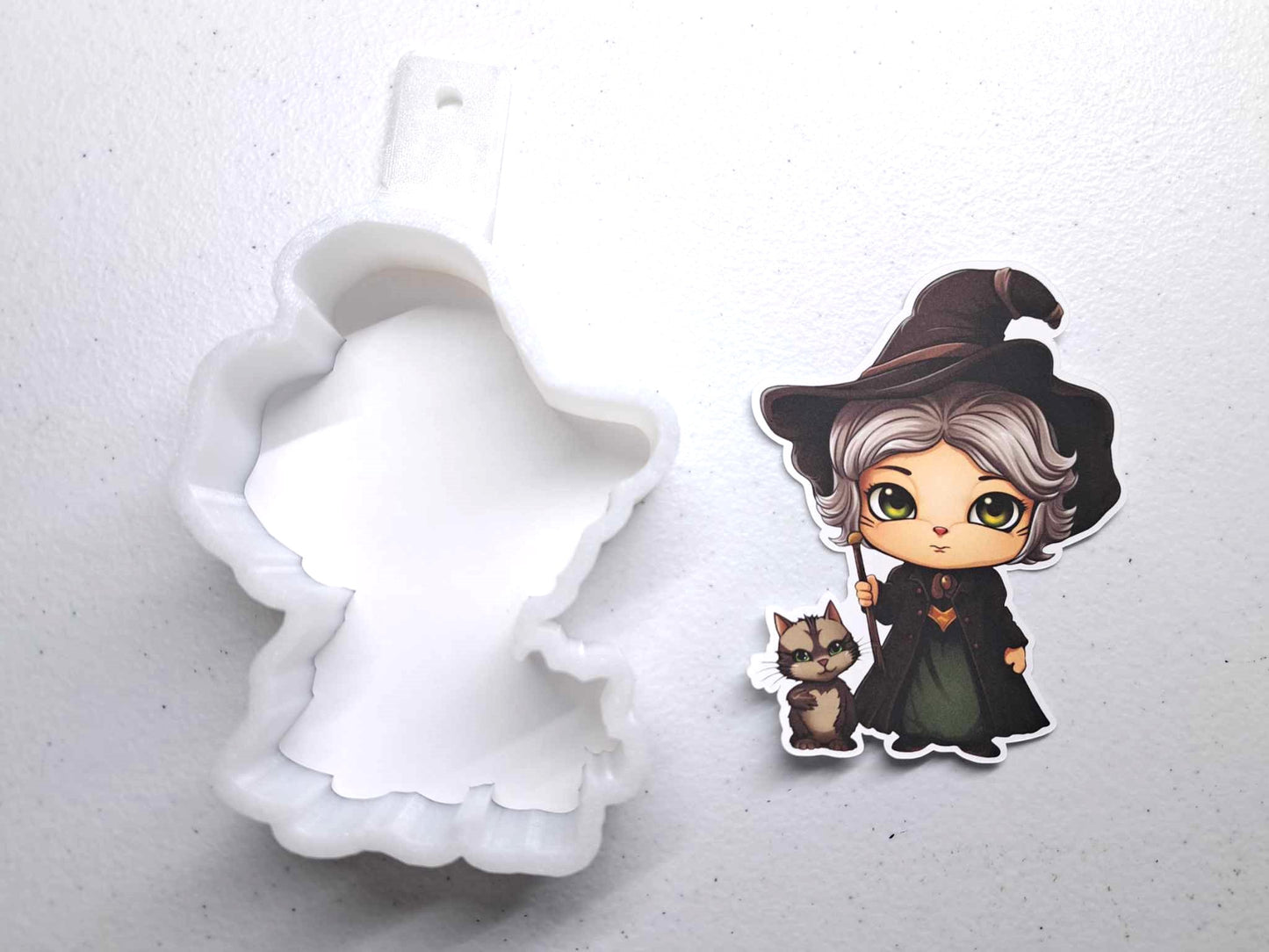 McGonagall Chibi: HP - Hogwarts, Wizard Movie Inspired Cardstock Silicone Mold, Aroma Bead Molds, Car Freshener Mold, Premium Cardstock Images