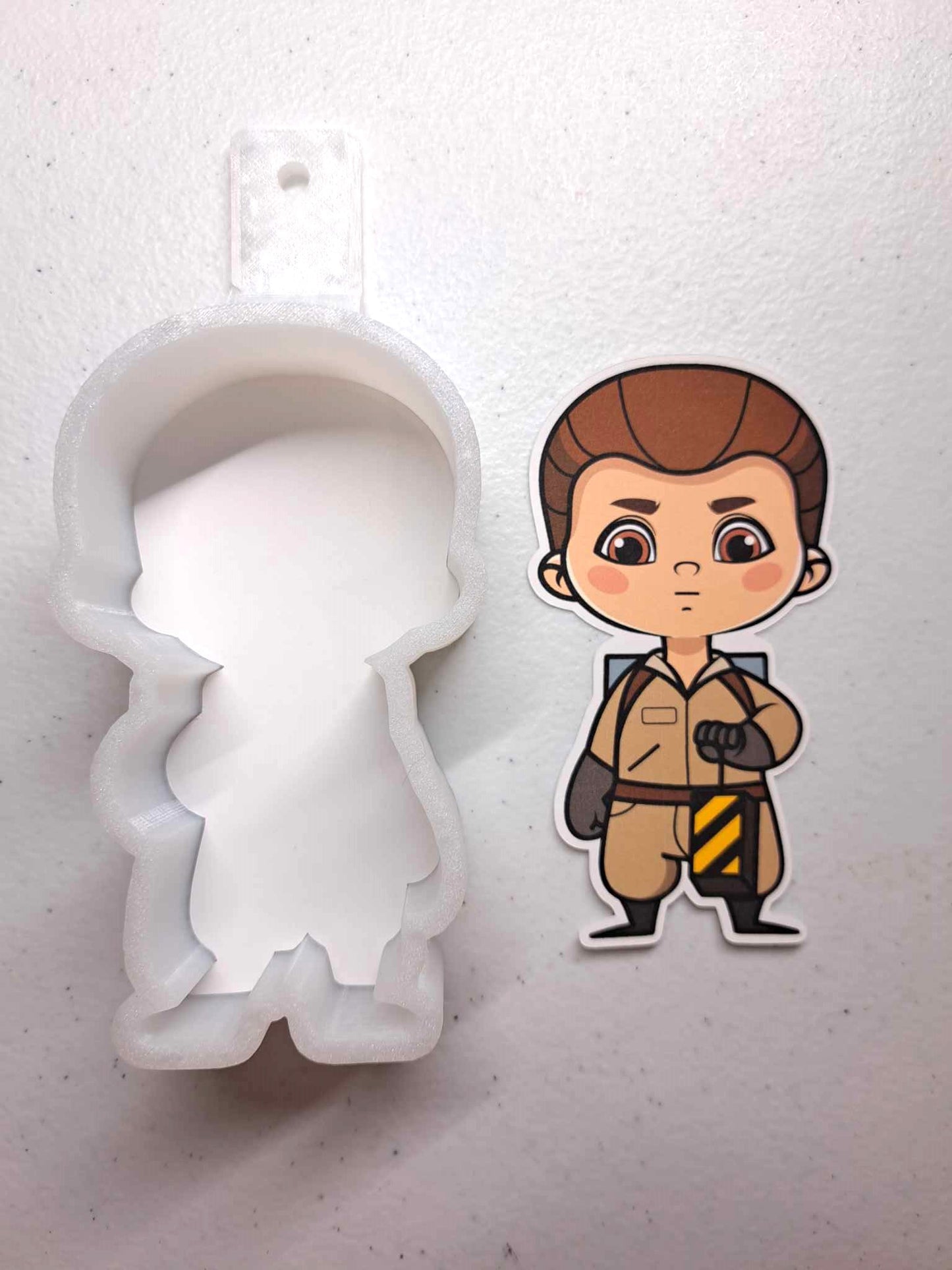 Ghostbuster Original Chibi: Ray Stantz Cardstock Silicone Mold, Aroma Bead Molds, Car Freshener Mold, Premium Cardstock Images