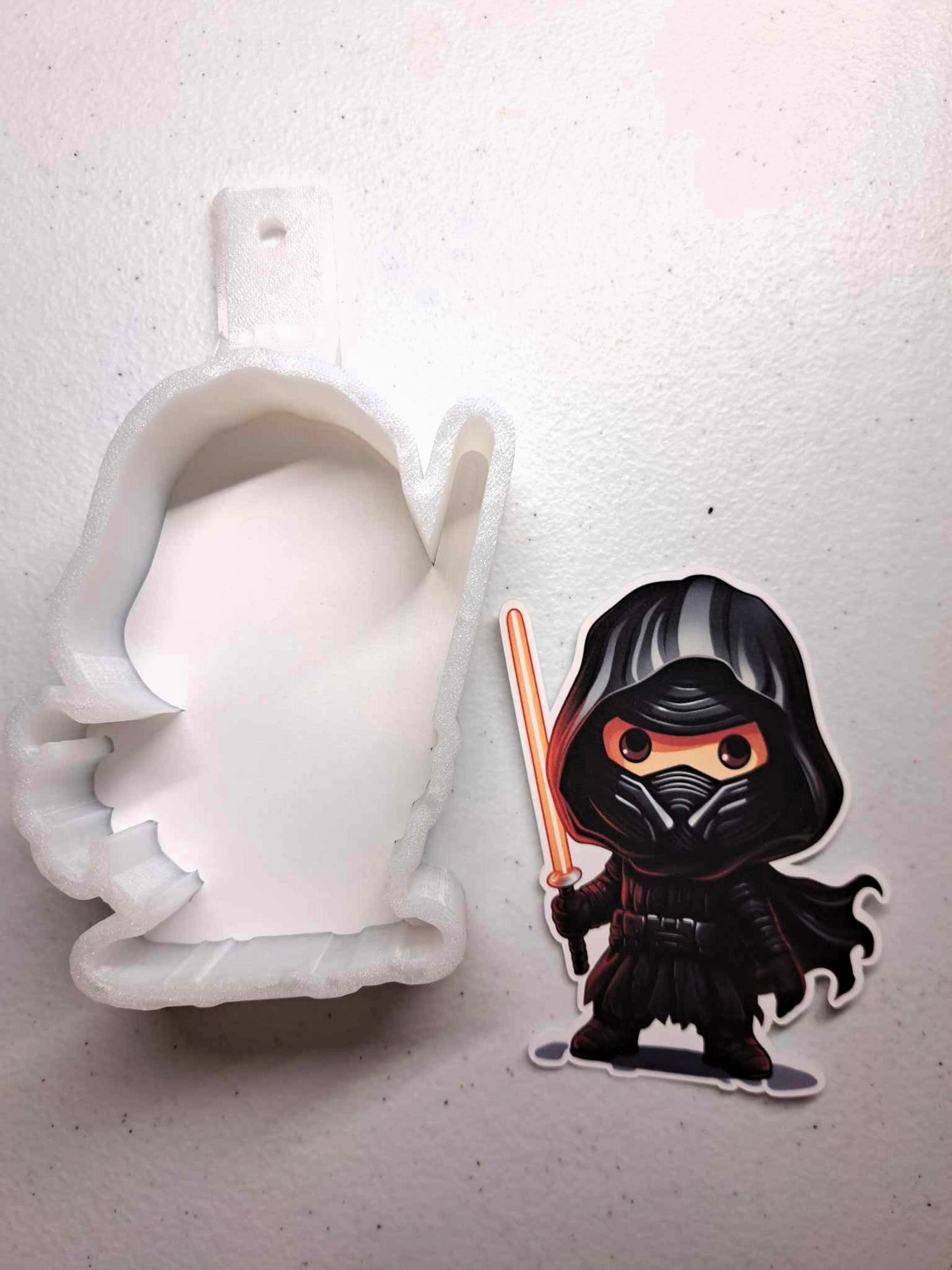 Star Wars Kylo Ren Chibi Cardstock Silicone Mold, Aroma Bead Molds, Car Freshener Mold, Premium Cardstock Images