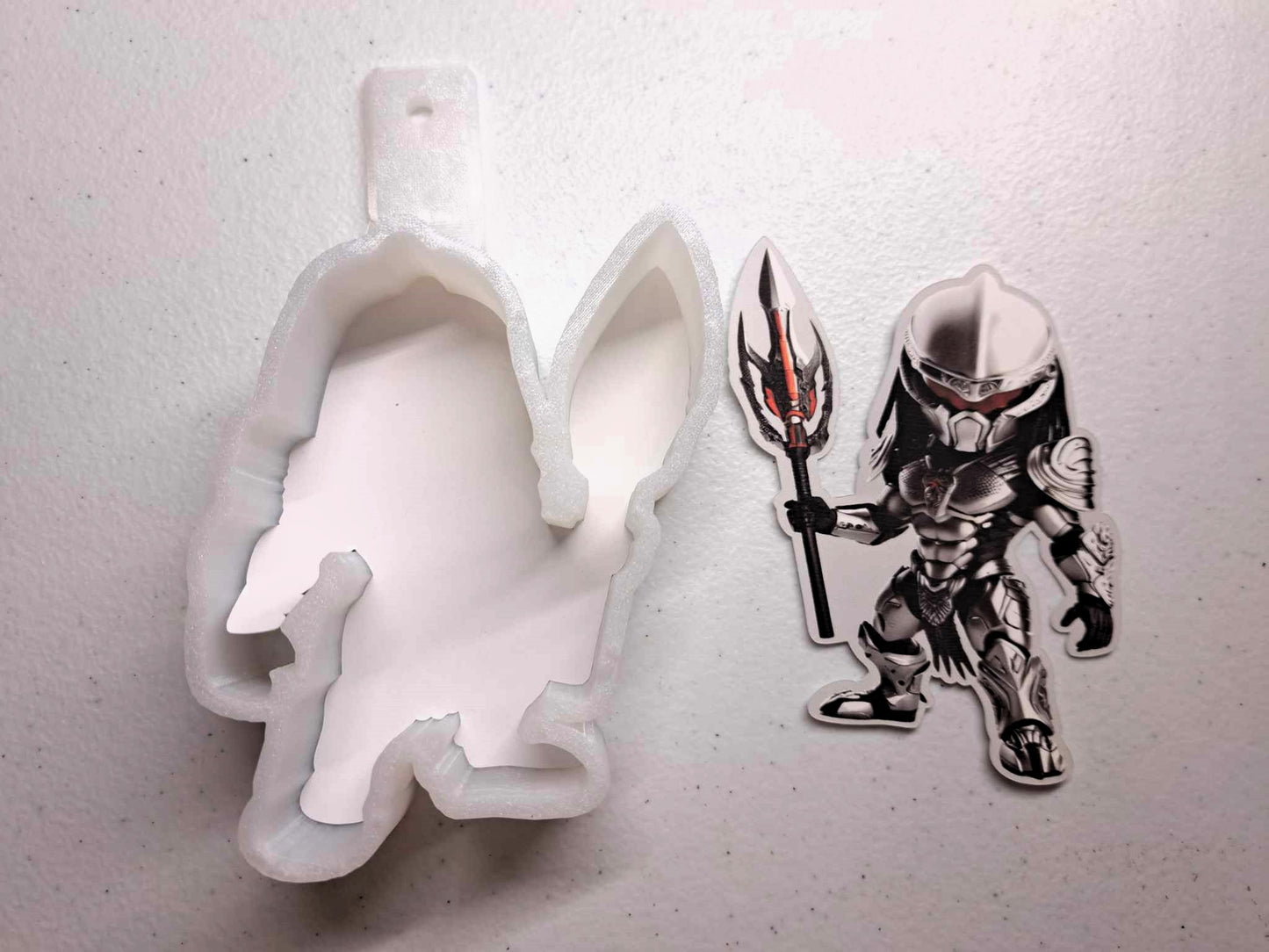 Predator Chibi Cardstock Silicone Mold, Aroma Bead Molds, Car Freshener Mold, Premium Cardstock Images