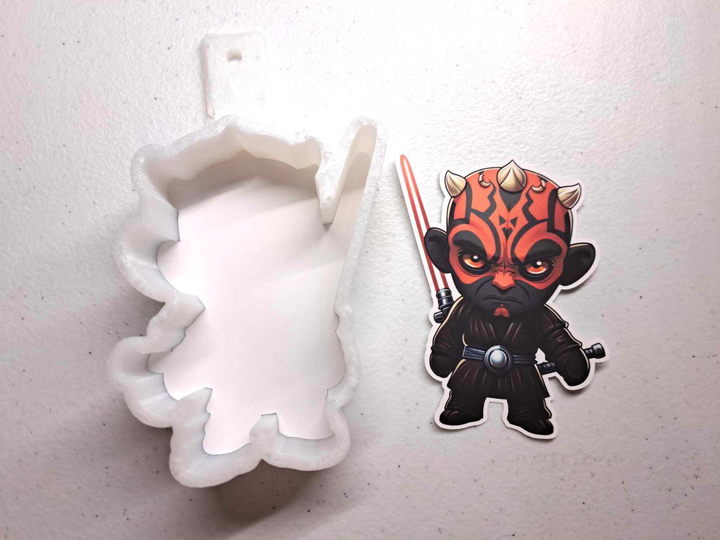 Star Wars Darth Maul Chibi Cardstock Silicone Mold, Aroma Bead Molds, Car Freshener Mold, Premium Cardstock Images