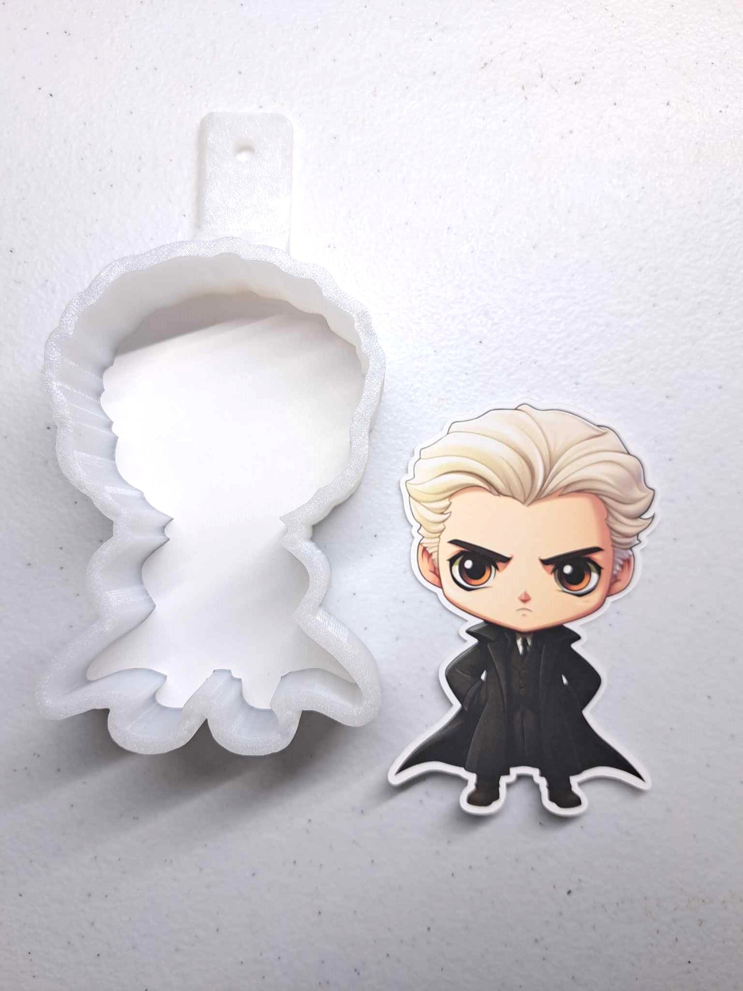 Draco Chibi: HP - Villian, Hogwarts, Wizard Movie Inspired Cardstock Silicone Mold, Aroma Bead Molds, Car Freshener Mold, Premium Cardstock Images