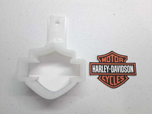 VENT CLIP: Single Small Harley Davidson/Motorcycle Logo With Multiple Colors Silicone Mold, Vent Clip, Aroma Bead Molds, Car Freshener Mold