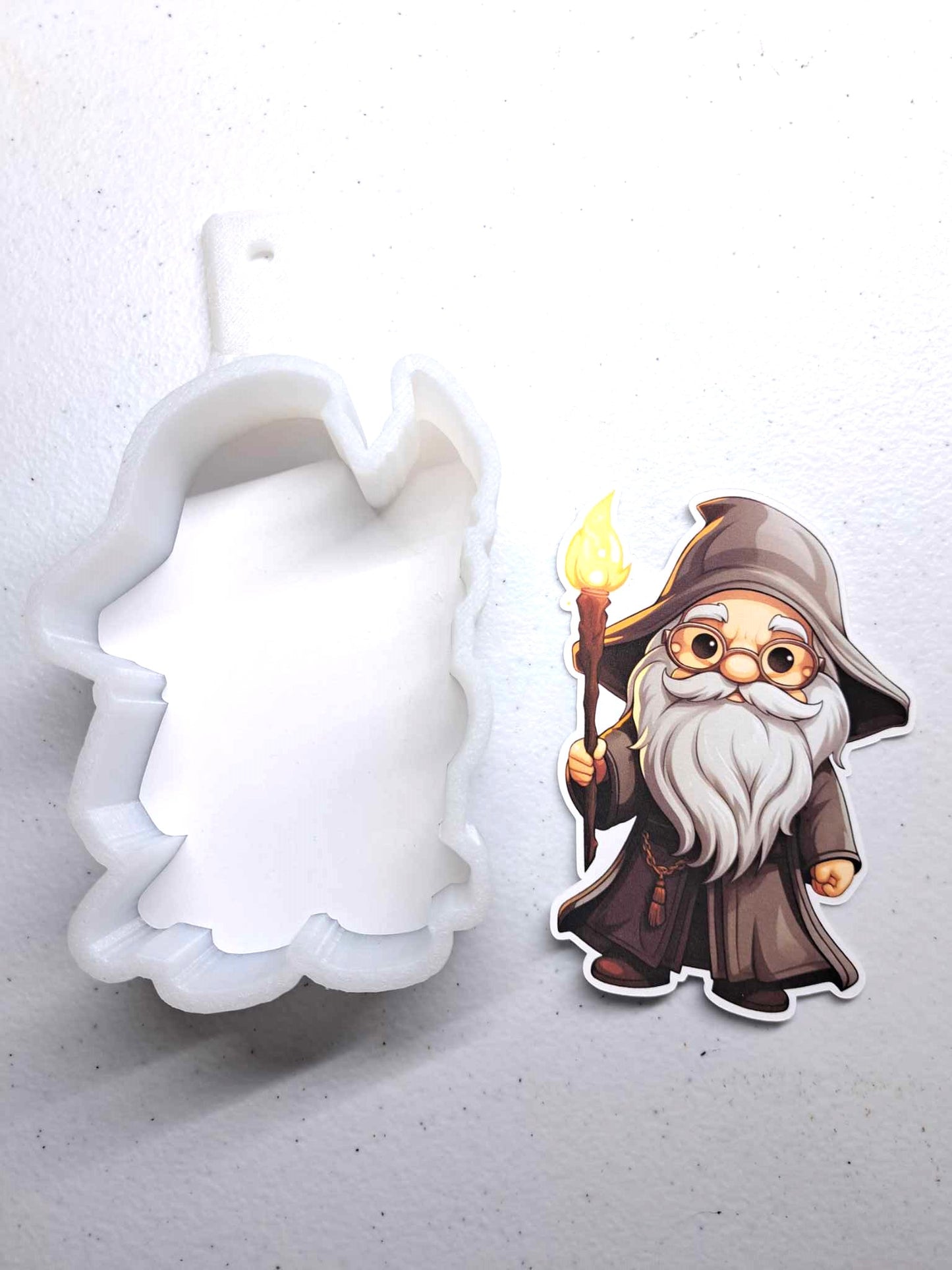 Dumbledore Chibi: HP - Hogwarts, Wizard, Magic Movie Inspired Cardstock Silicone Mold, Aroma Bead Molds, Car Freshener Mold, Premium Cardstock Images