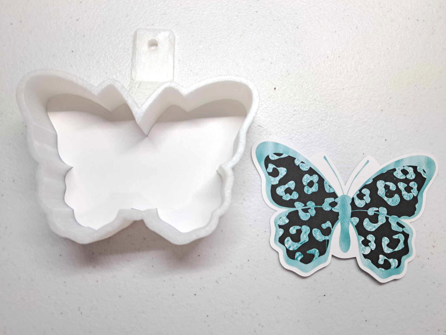 Butterfly: Colorful, leopard, Sunflower & Floral colors Cardstock Silicone Mold, Aroma Bead Molds, Car Freshener Mold, Premium Thick Cardstock