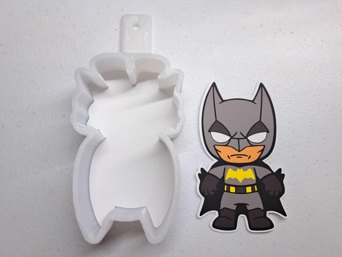 Batman: Superhero Silicone Mold, Aroma Bead Molds, Car Freshener Mold, Premium Cardstock Images