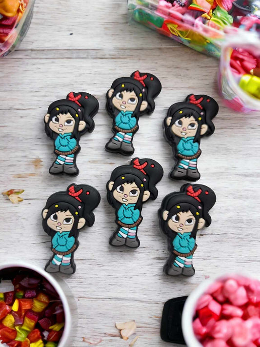 Vanellope Standing Silicone Focal Bead - 0728