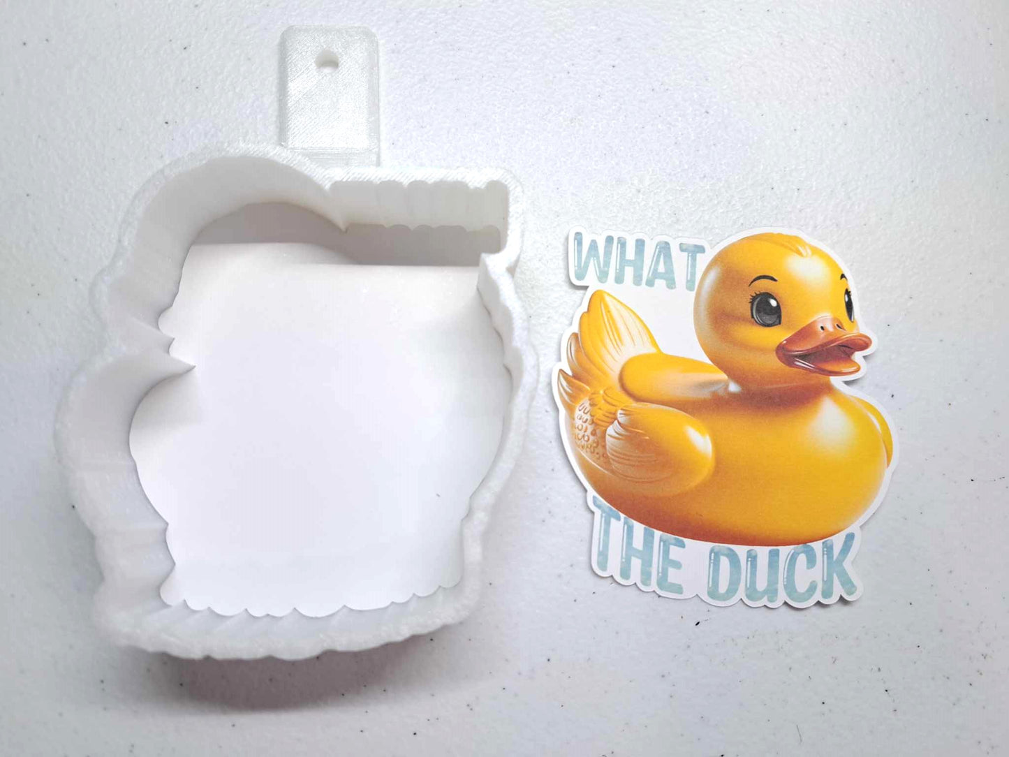 What the Duck Silicone Mold, Car Freshener Mold, Car Freshies, Cardstock Silicone Molds, Premium Cardstock Images