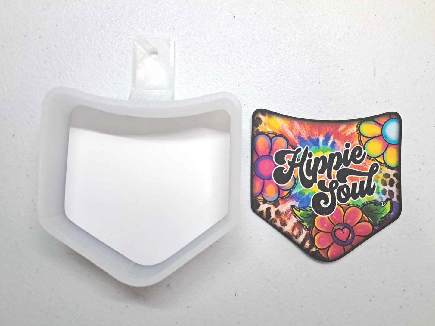 Jean Pocket: Rainbow Coffee Image Inserts for Silicone Mold, Aroma Bead Molds, Car Freshener Mold