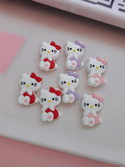 Hello Kitty Full Body Silicone Focal Bead - 0115