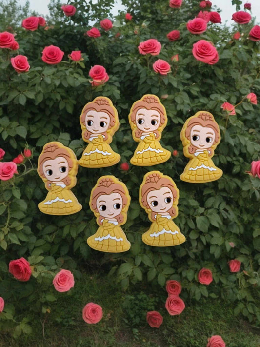 Belle: Beauty Movie Style 2 (Yellow Dress) Silicone Focal Bead - 0808