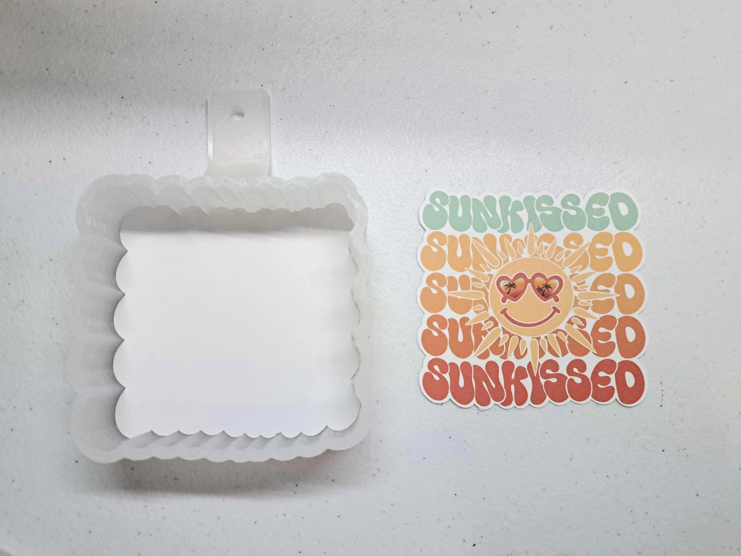 Sunkissed for Silicone Mold, Aroma Bead Molds, Car Freshener Mold, Premium Cardstock Images