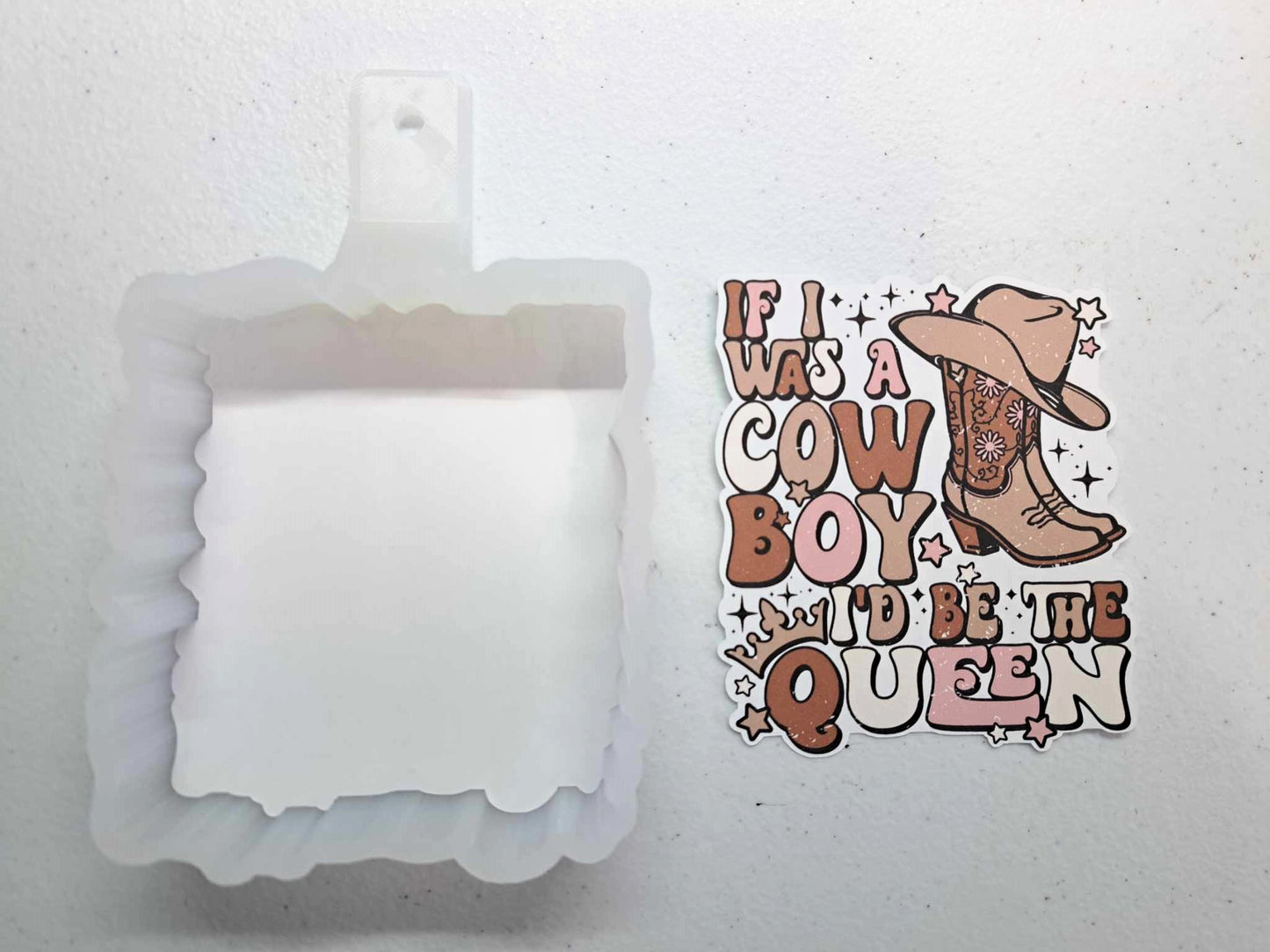 If I was a Cowboy I'd be the Queen Western Boots Cardstock Silicone Mold, Aroma Bead Molds, Car Freshener Mold, Premium Cardstock Images