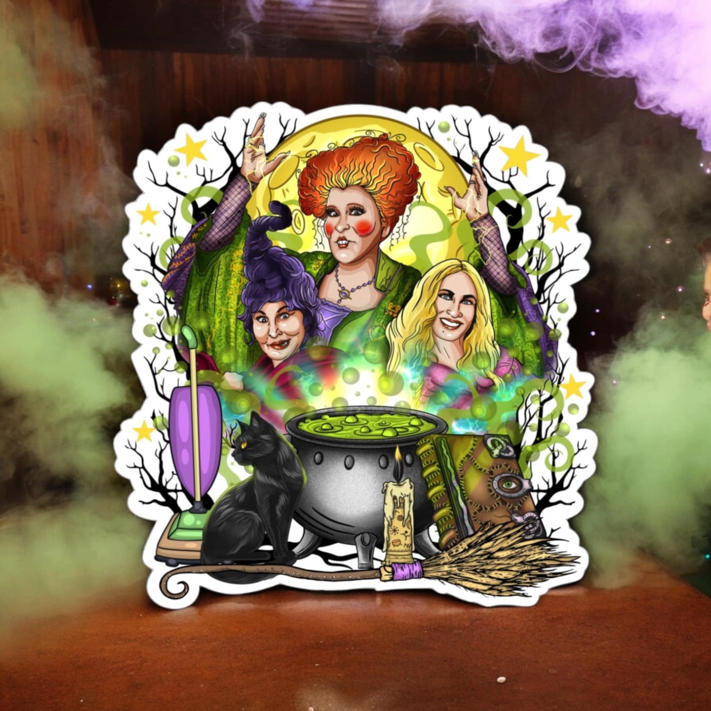 The Witches Are Back: Hocus Pocus - Movie Inspired Silicone Mold, Aroma Bead Molds, Car Freshener Mold, Premium Cardstock Images