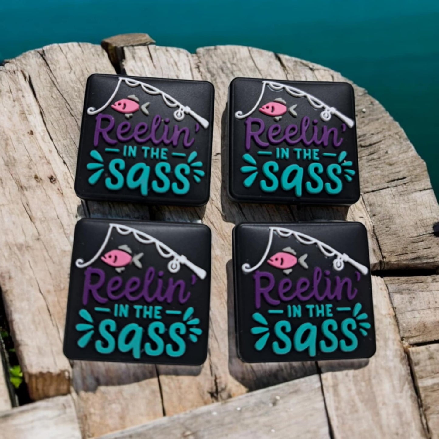 Reelin' In The Sass Silicone Focal Bead