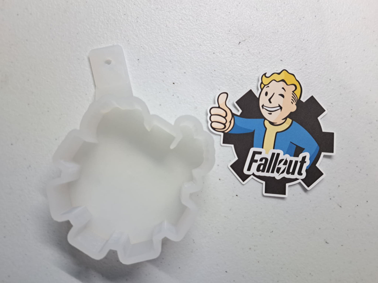 Fallout Vault Boy Cardstock Silicone Mold, Aroma Bead Molds, Car Freshener Mold, Premium Cardstock Images