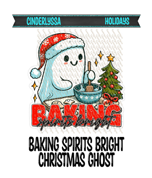 Baking Spirits Bright Christmas Ghost Cardstock Silicone Mold, Aroma Bead Molds, Car Freshener Mold, Car Freshies, Premium Cardstock Images