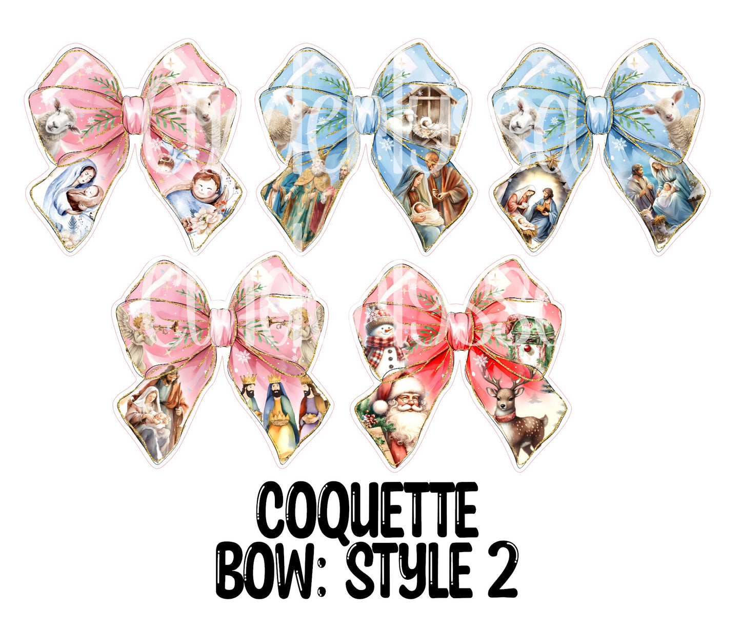 Coquette Bow: Style 2 - Cardstock Silicone Mold, Aroma Bead, Car Fresh Mold, Premium Cardstock Images