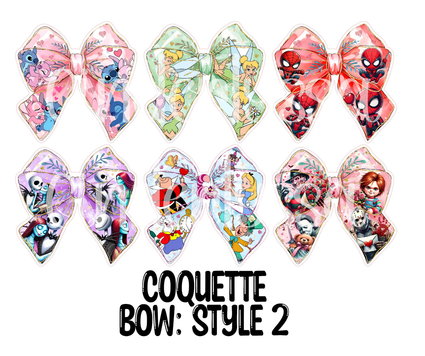 Coquette Bow: Style 2 - Cardstock Silicone Mold, Aroma Bead, Car Fresh Mold, Premium Cardstock Images