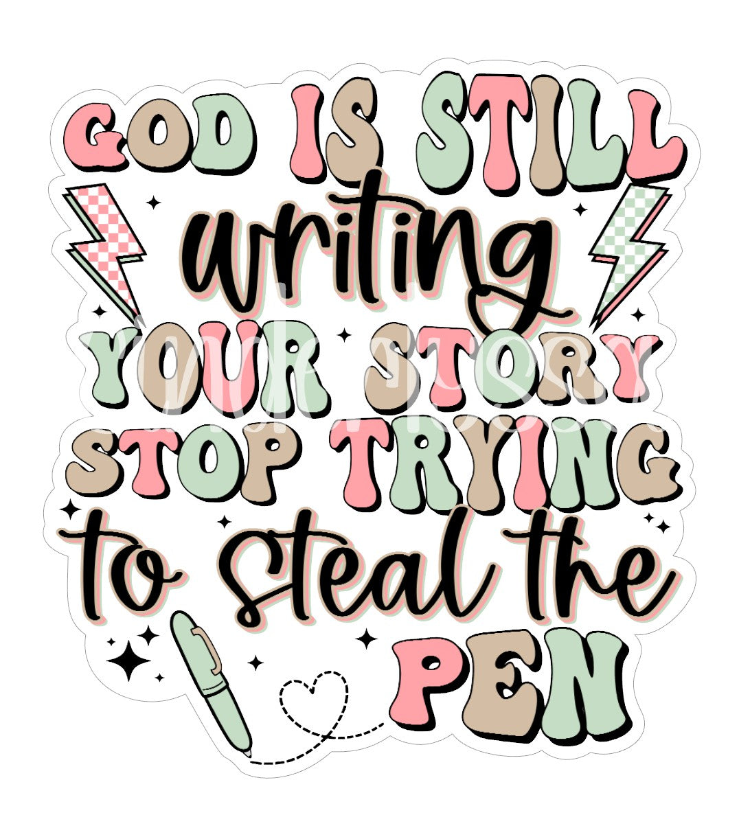 God Is Still Writing Your Story Cardstock Silicone Mold, Aroma Bead Molds, Car Freshener Mold, Premium Cardstock Images