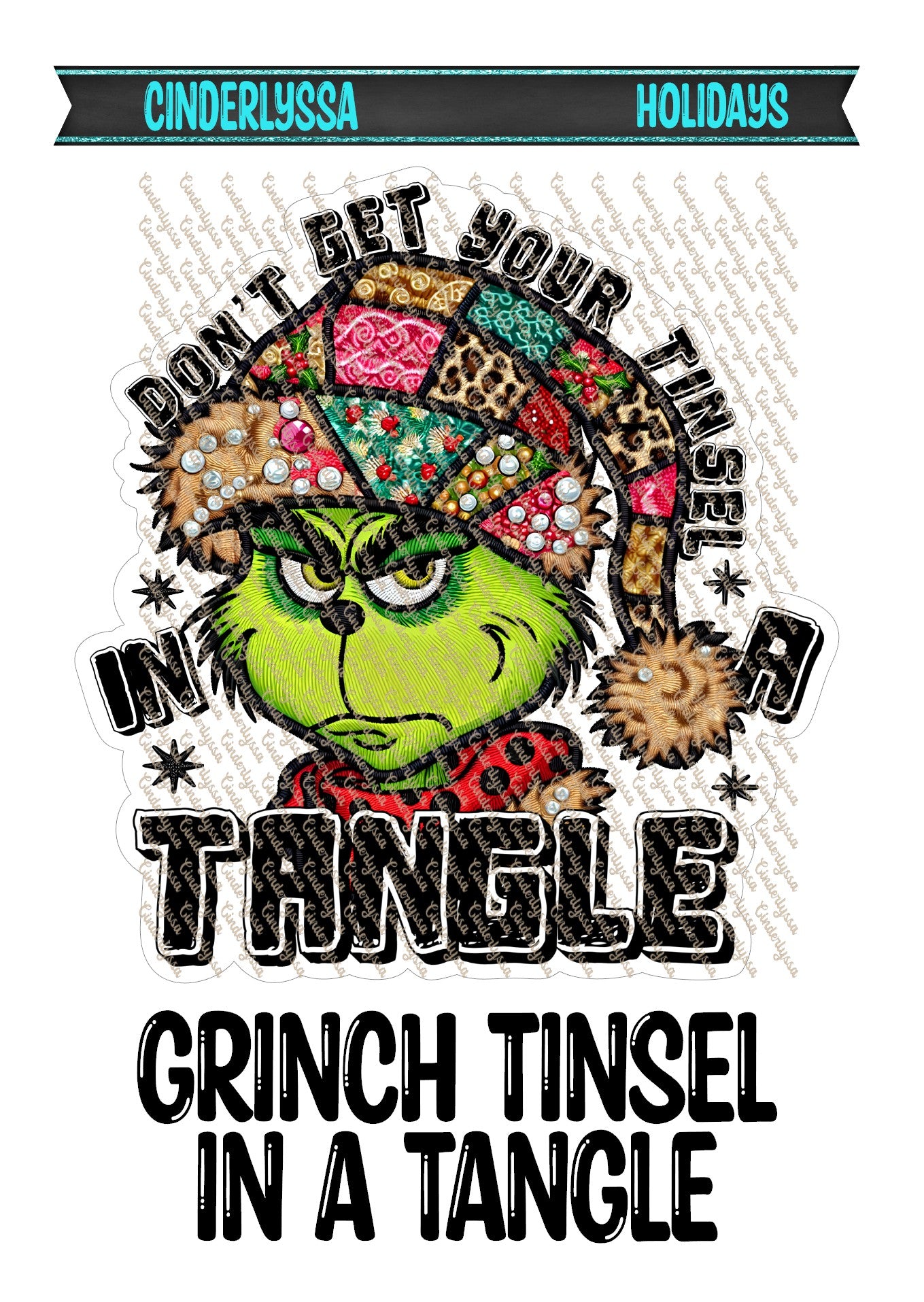 Grinch Tinsel In A Tangle Cardstock Silicone Mold, Aroma Bead Molds, Car Freshener Mold, Car Freshies, Premium Cardstock Images