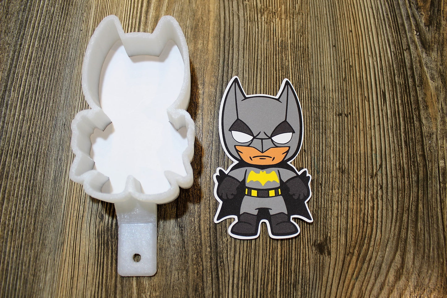 Batman: Superhero Silicone Mold, Aroma Bead Molds, Car Freshener Mold, Premium Cardstock Images