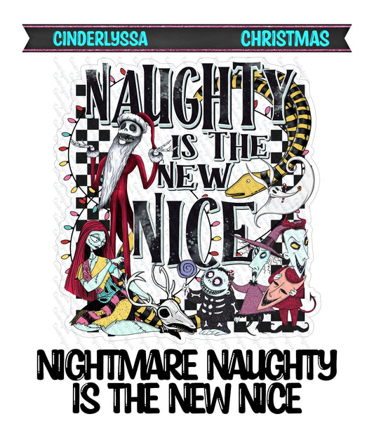 Nightmare Naughty is the New Nice Cardstock Silicone Mold, Aroma Bead Molds, Car Freshener Mold, Premium Cardstock