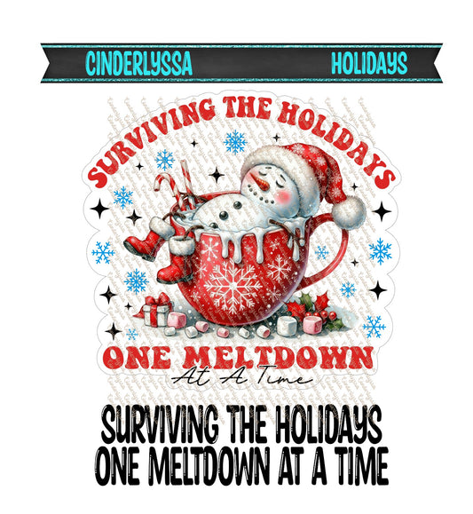 Surviving The Holidays One Meltdown At A Time Cardstock Silicone Mold, Aroma Bead Molds, Car Freshener Mold, Premium Cardstock Images, Car Freshie Molds