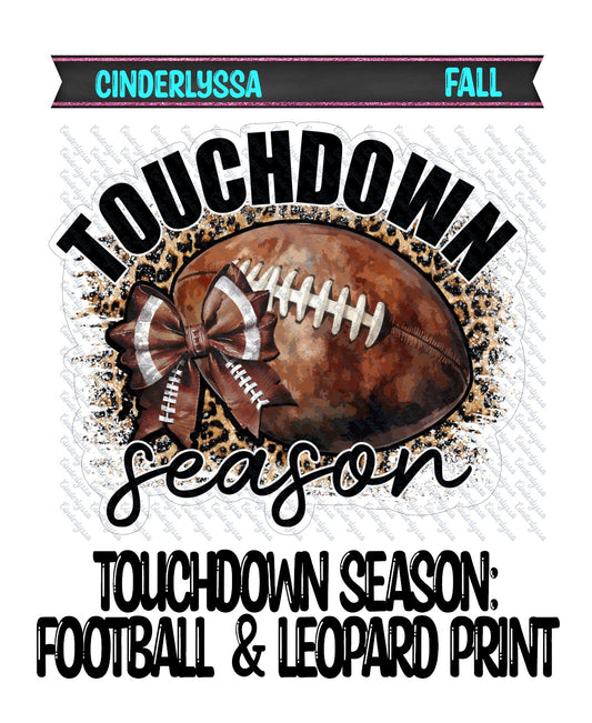 Touchdown Season: Football & Leopard Print Silicone Mold, Aroma Bead Molds, Car Freshener Mold, Premium Cardstock