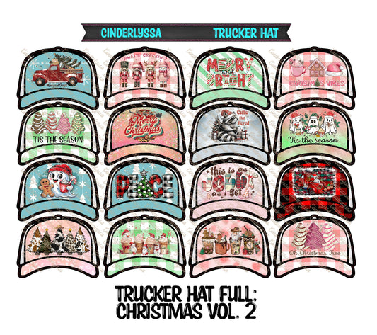 Trucker Hat: Christmas Vol. 2 Theme Mix Cardstock Silicone Mold, Aroma Bead Molds, Car Freshener Mold, Premium Cardstock Images