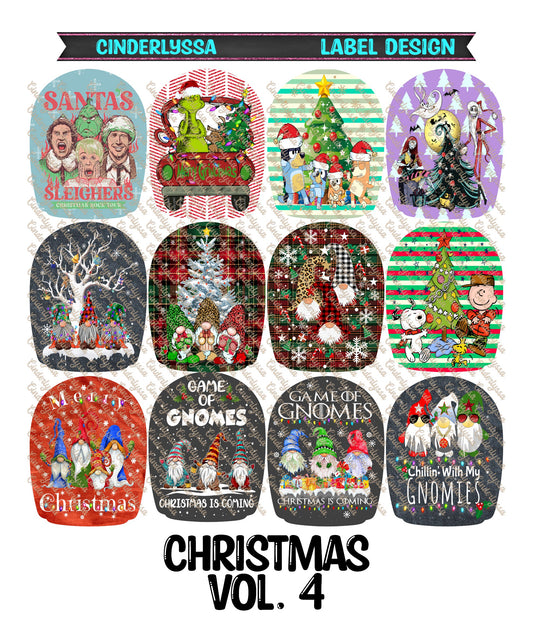 Label Design: Christmas Vol. 4 Cardstock Silicone Mold, Aroma Bead Molds, Car Freshener Mold, Car Freshies, Premium Cardstock Images