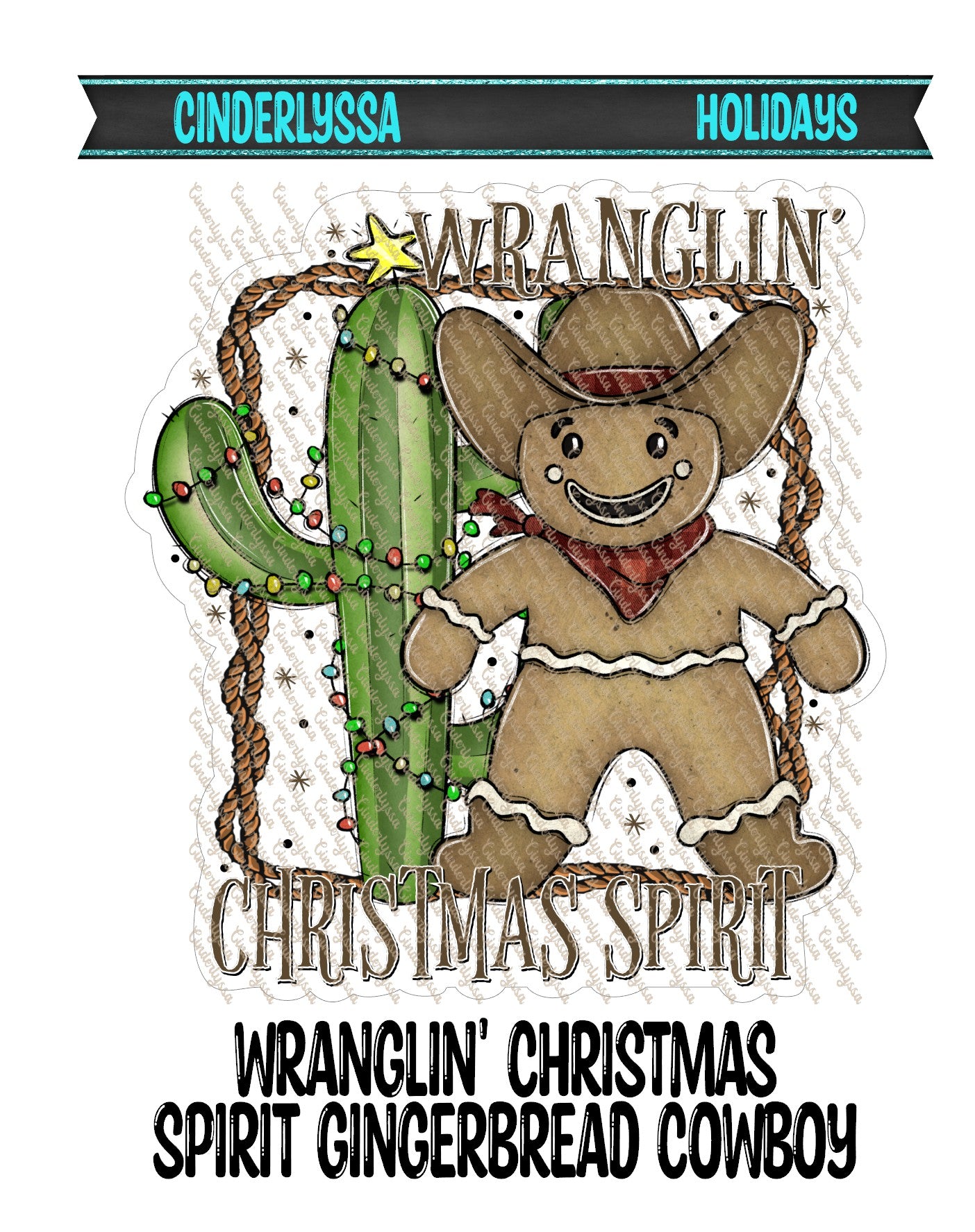 Wranglin' Christmas Spirit Gingerbread Cowboy Cardstock Silicone Mold, Aroma Bead Molds, Car Freshener Mold, Premium Cardstock Images