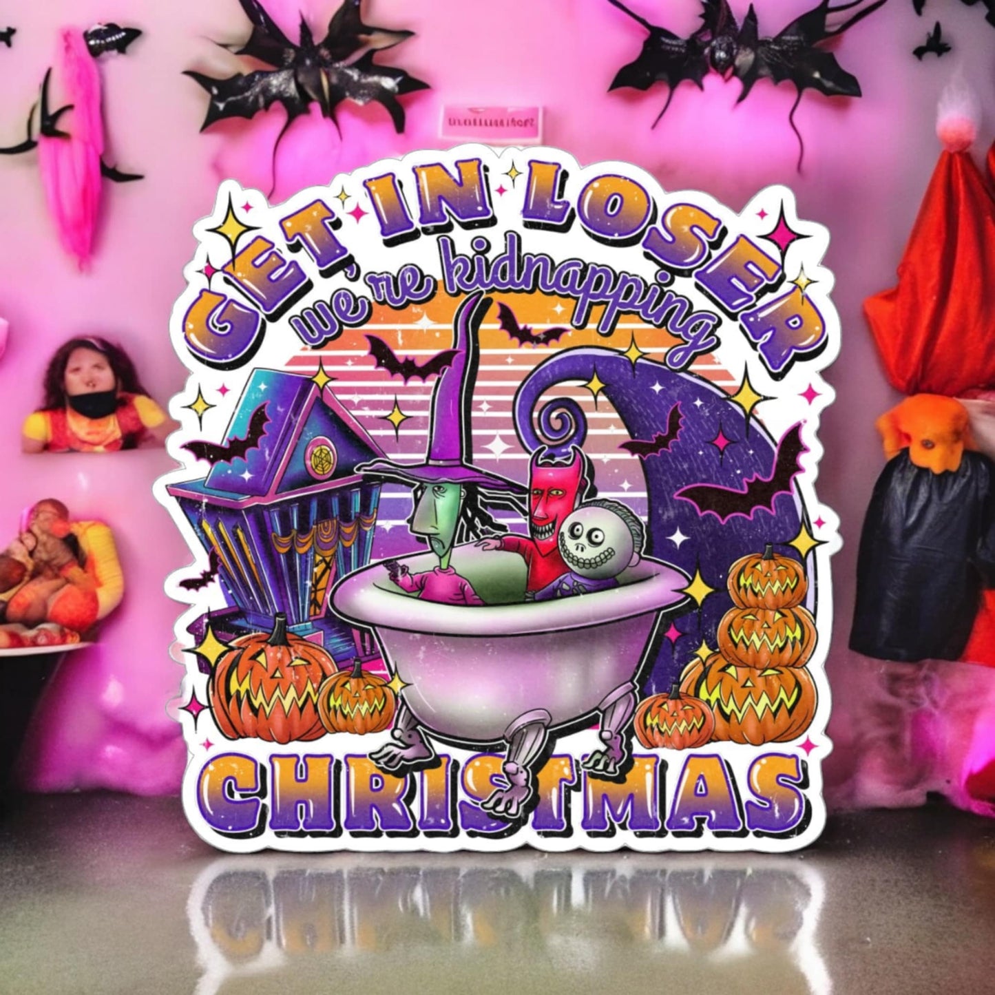 Get In Loser: We're Kidnapping Christmas Nightmare - Movie Silicone Mold, Aroma Bead Molds, Car Freshener Mold, Premium Cardstock Images