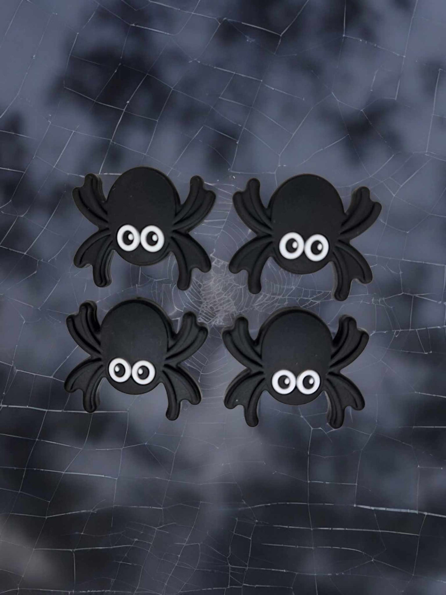 Spider Black Full Body Silicone Focal Bead - 1276