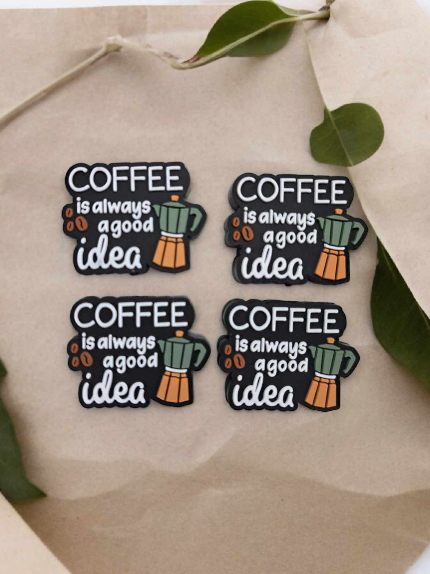 Coffee is Always A Good Idea Silicone Focal Bead - 1291