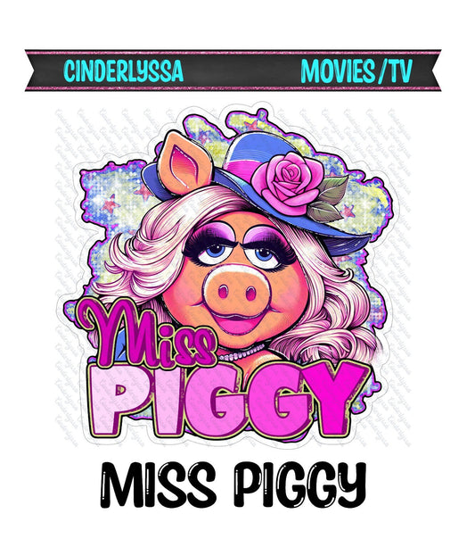 Miss Piggy: Classic Cartoon Character Silicone Mold, Aroma Bead Molds, Car Freshener Mold, Premium Cardstock Images